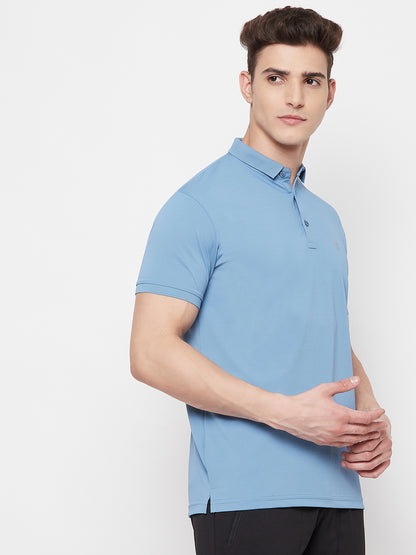 Mozafia Polo Neck Sports Tshirts For Men
