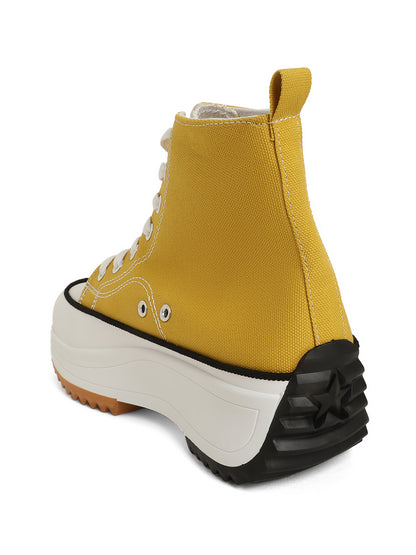 Mozafia Canvas Hike Platform Women Casual Shoe