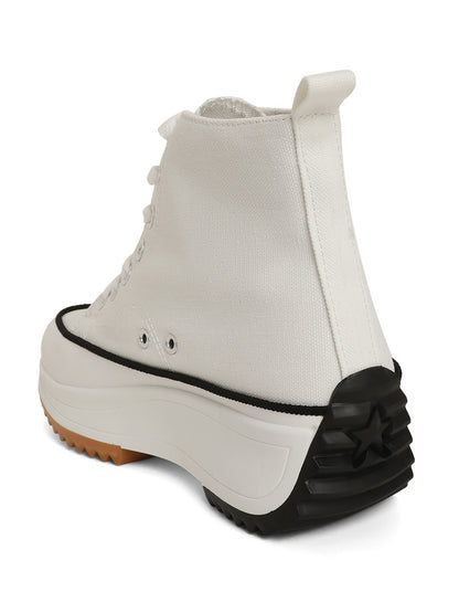 Mozafia Canvas Hike Platform Women Casual Shoe