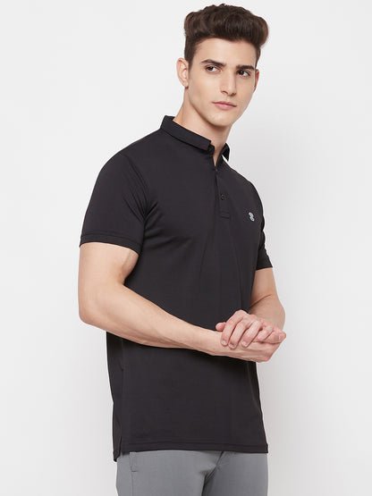 Mozafia Polo Neck Sports Tshirts For Men