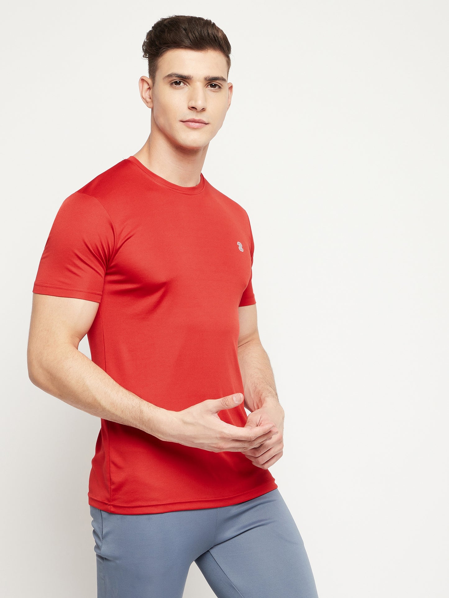 Mozafia Round Neck Sports Tshirts For Men