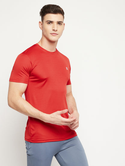 Mozafia Round Neck Sports Tshirts For Men