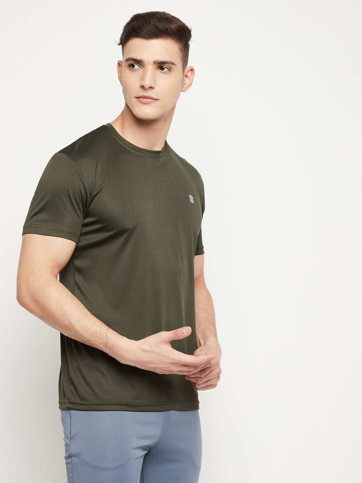 Mozafia Round Neck Sports Tshirts For Men