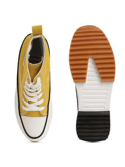 Mozafia Canvas Hike Platform Women Casual Shoe