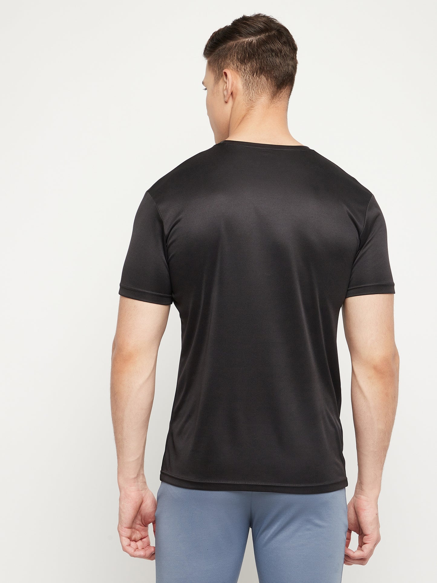 Mozafia Round Neck Sports Tshirts For Men