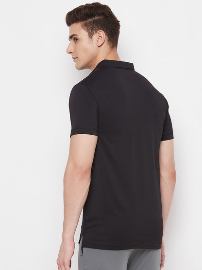 Mozafia Polo Neck Sports Tshirts For Men