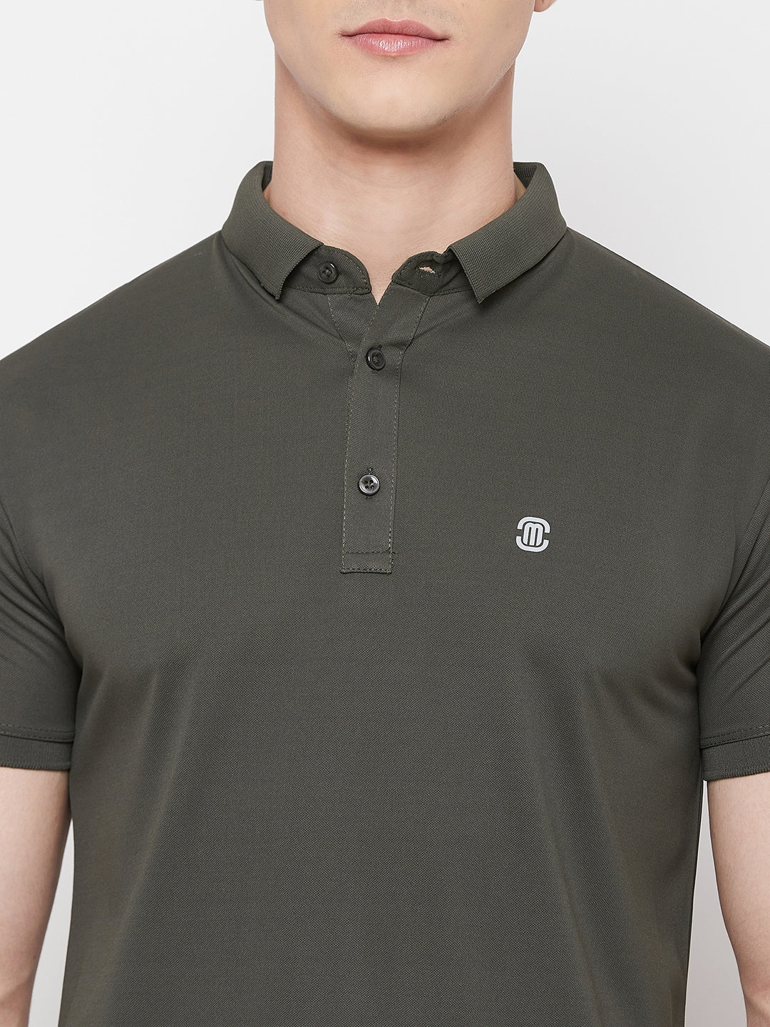 Mozafia Polo Neck Sports Tshirts For Men