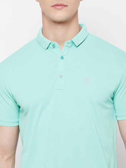 Mozafia Polo Neck Sports Tshirts For Men