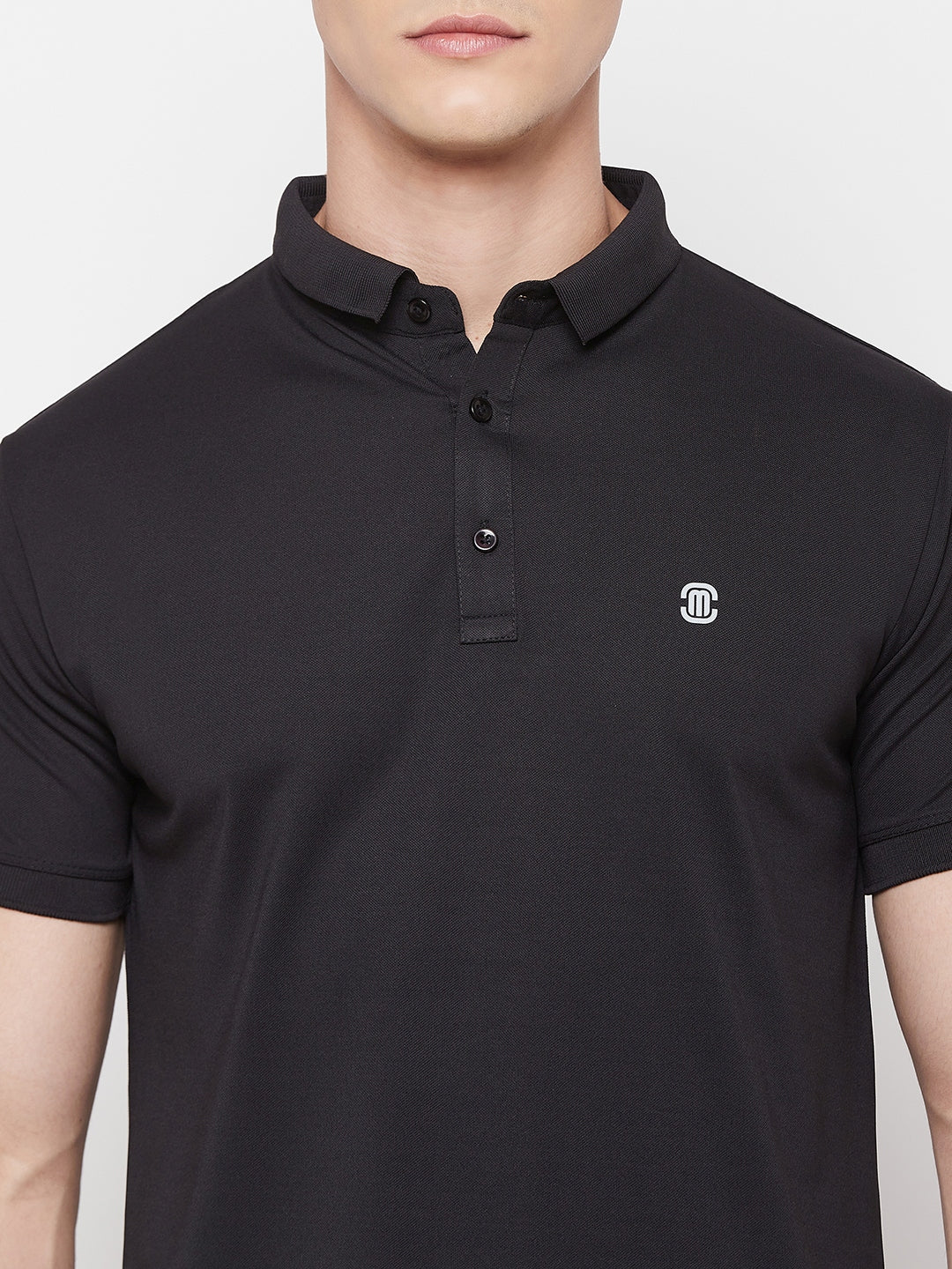 Mozafia Polo Neck Sports Tshirts For Men