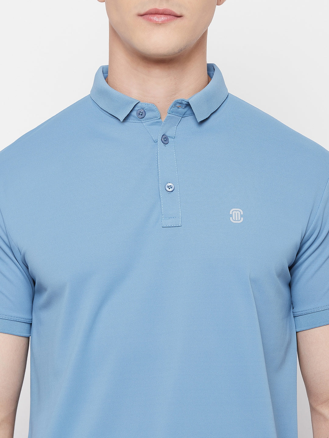 Mozafia Polo Neck Sports Tshirts For Men