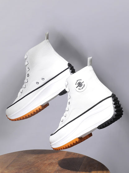 Mozafia Canvas Hike Platform Women Casual Shoe
