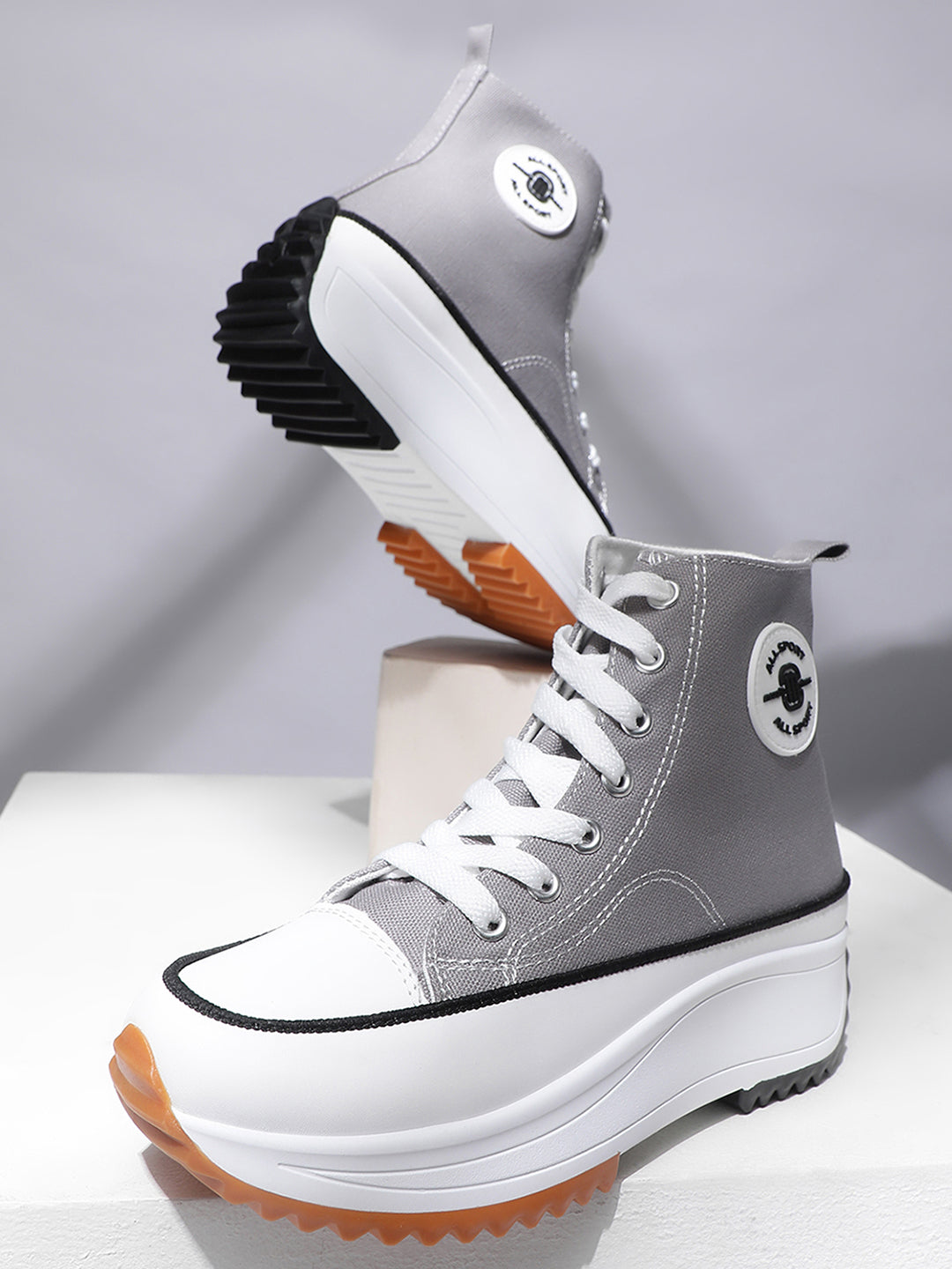 Mozafia Canvas Hike Platform Women Casual Shoe
