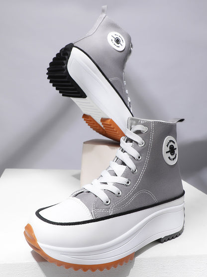 Mozafia Canvas Hike Platform Women Casual Shoe