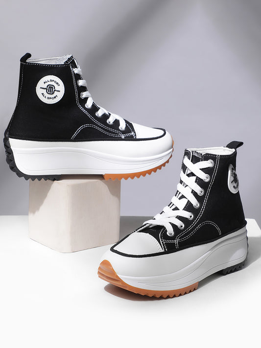 Mozafia Canvas Hike Platform Women Casual Shoe