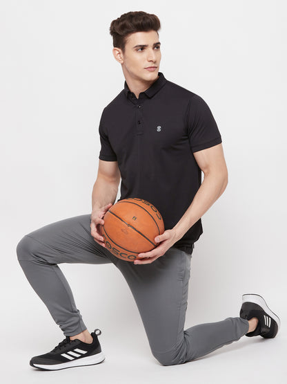 Mozafia Polo Neck Sports Tshirts For Men