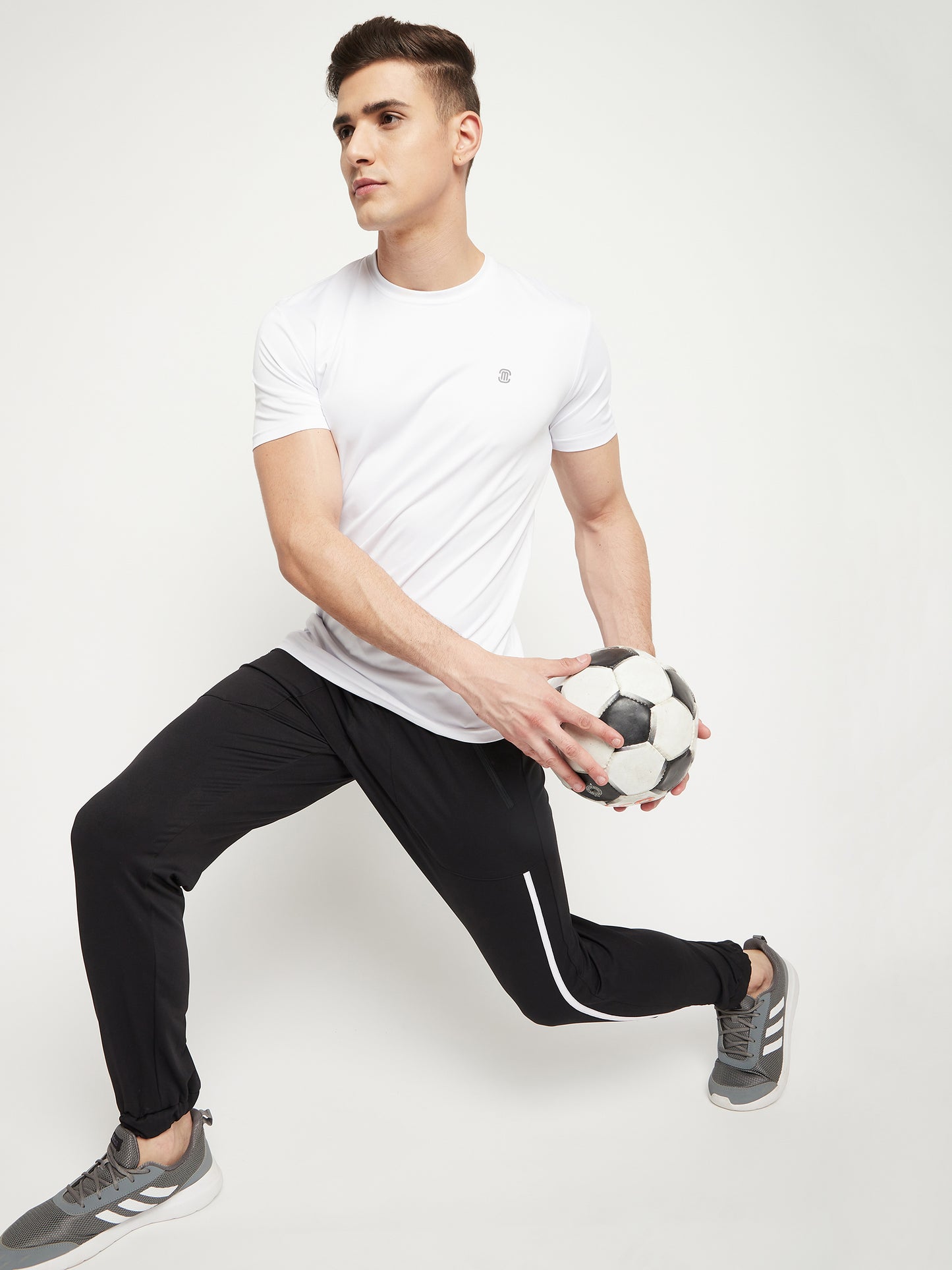 Mozafia Round Neck Sports Tshirts For Men