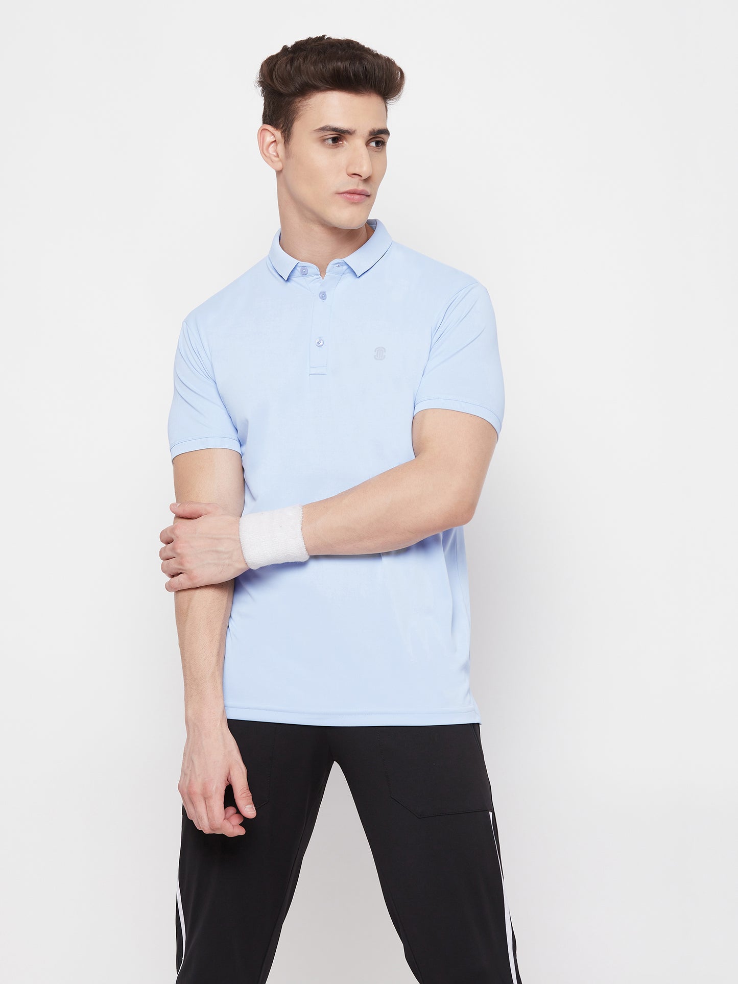 Mozafia Polo Neck Sports Tshirts For Men