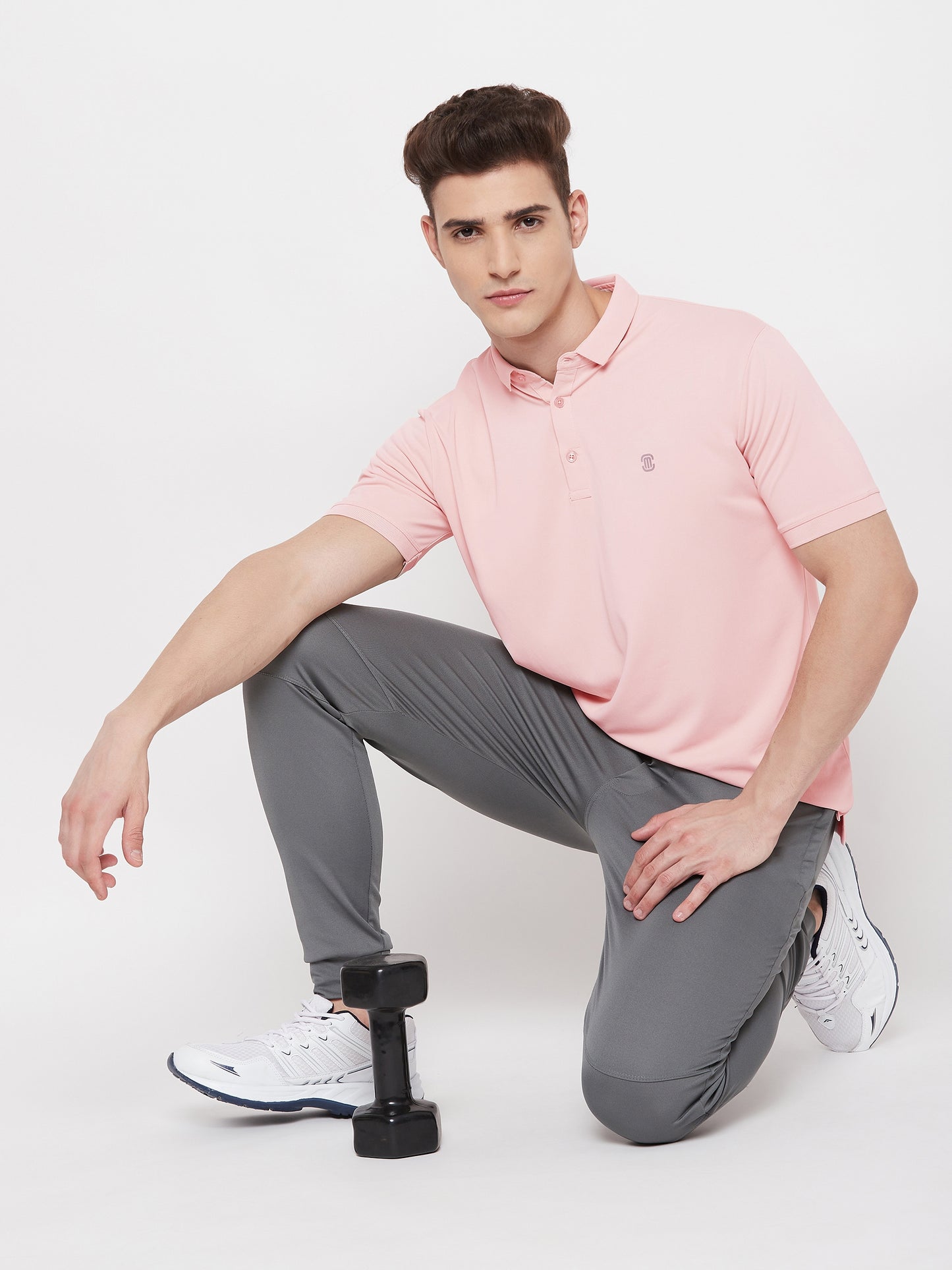 Mozafia Polo Neck Sports Tshirts For Men