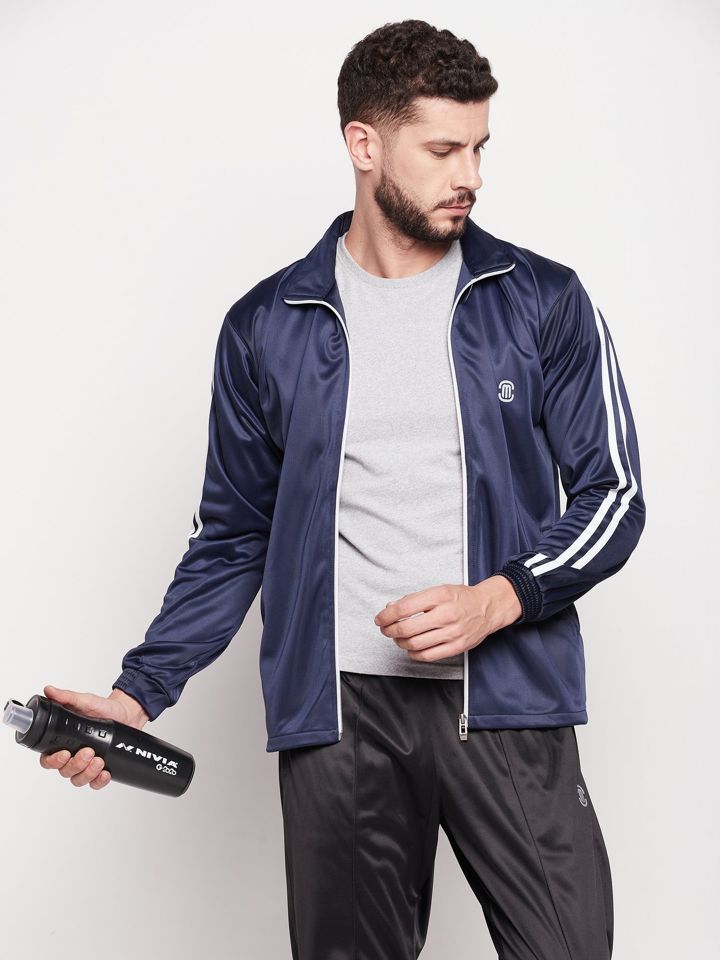 Mozafia Poyster Regular Fit Mens Sports Jacket