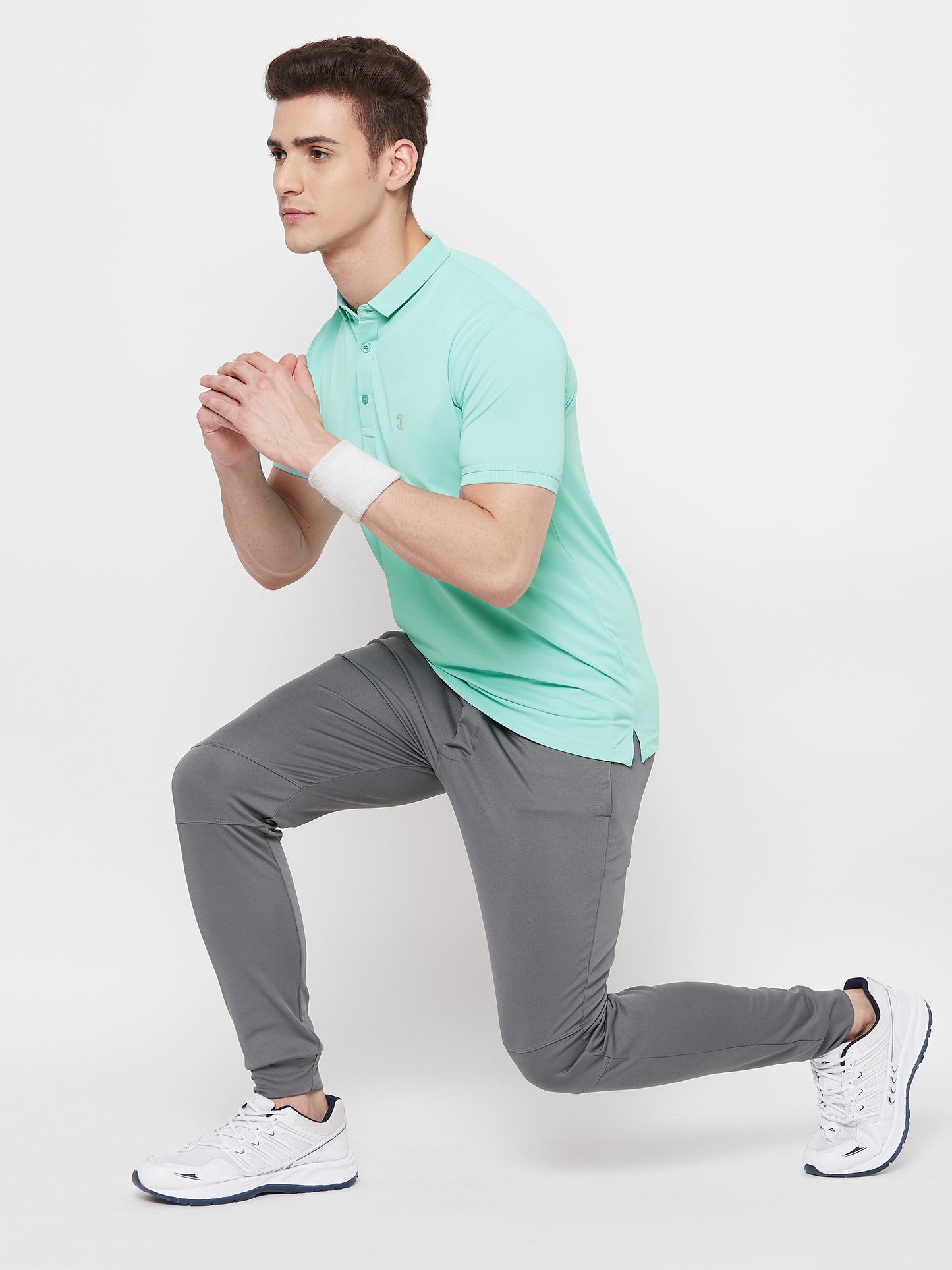 Mozafia Polo Neck Sports Tshirts For Men