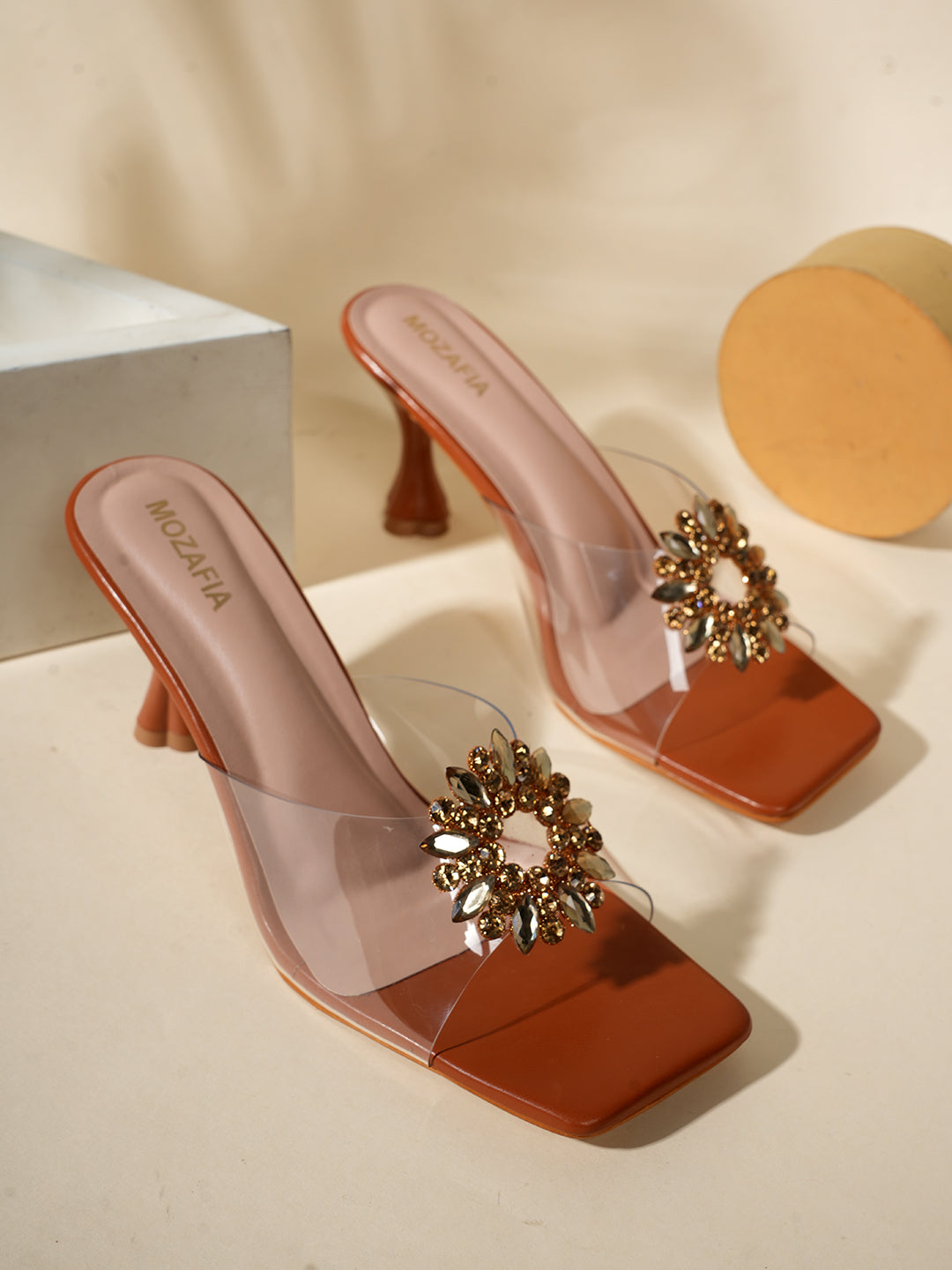 MOZAFIA Heels Sandals for Women