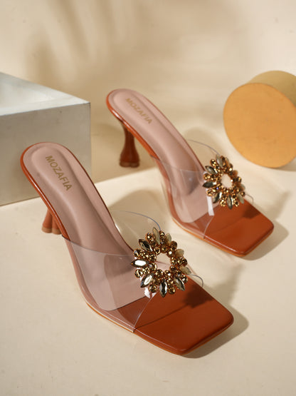 MOZAFIA Heels Sandals for Women