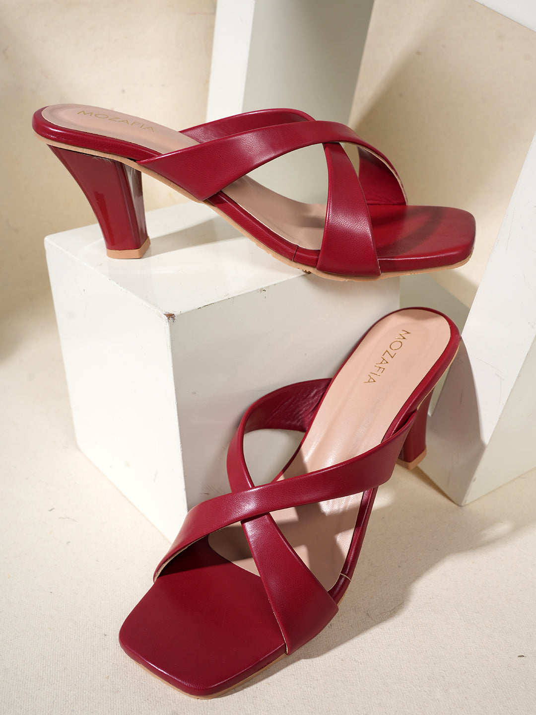 MOZAFIA Heels Sandals for Women