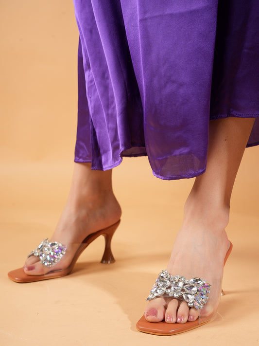 MOZAFIA Heels Sandals for Women
