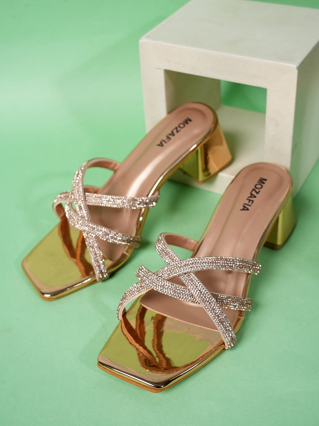 MOZAFIA Heels Sandals for Women