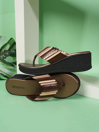 MOZAFIA Flats Sandals for Women
