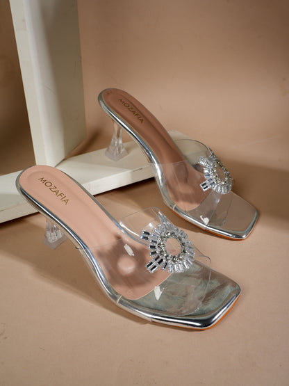MOZAFIA Heels Sandals for Women