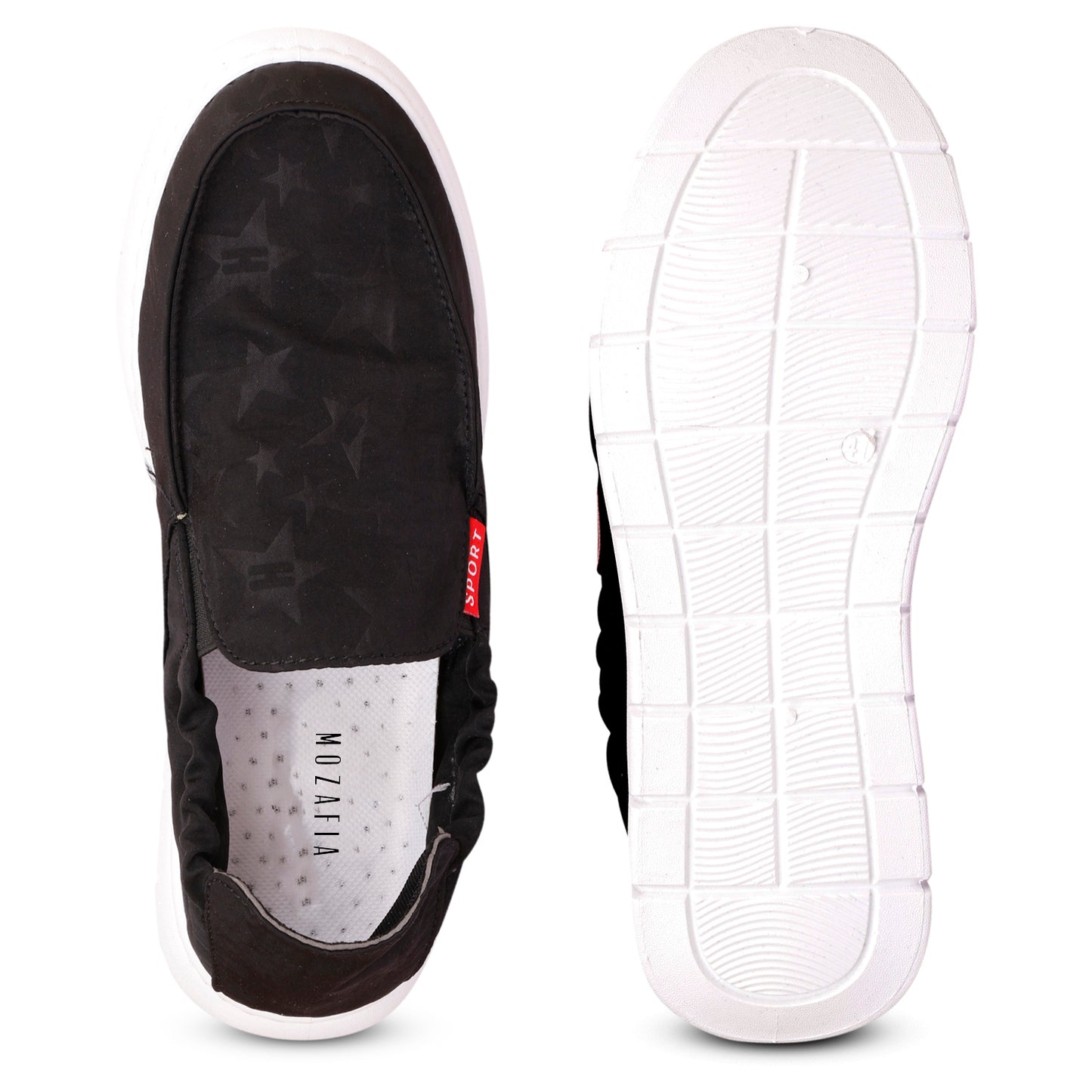 Mozafia Slip On Men Casual Shoes(MZF-PB-RFEB-235-BLACK)