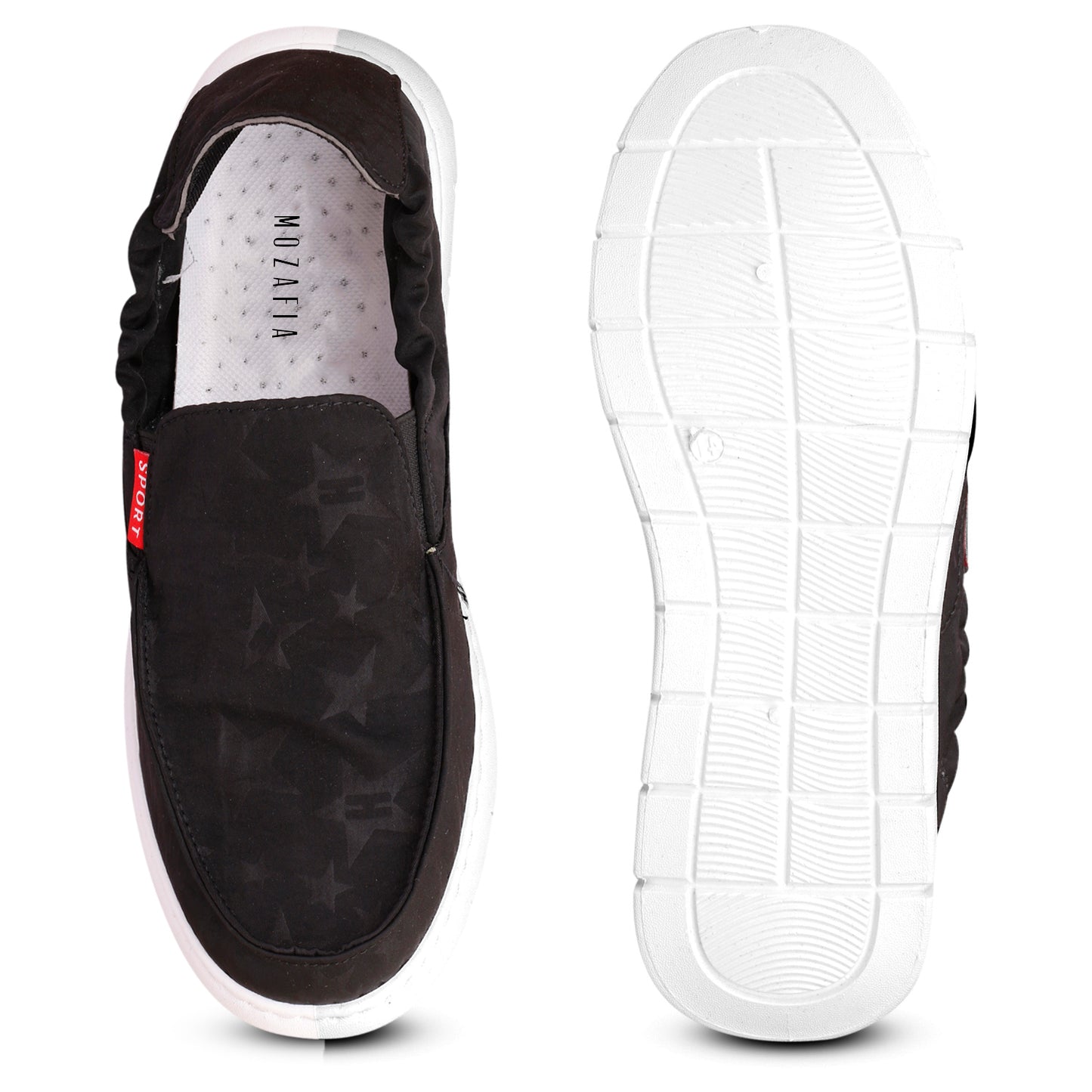 Mozafia Slip On Men Casual Shoes(MZF-PB-RFEB-235-BLACK)