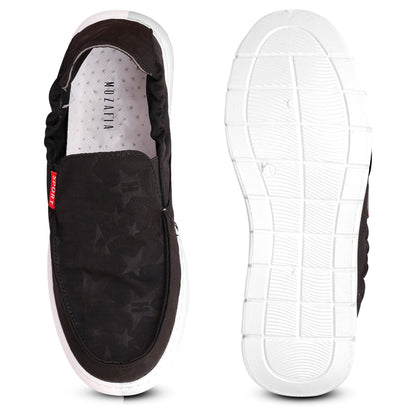 Mozafia Slip On Men Casual Shoes(MZF-PB-RFEB-235-BLACK)