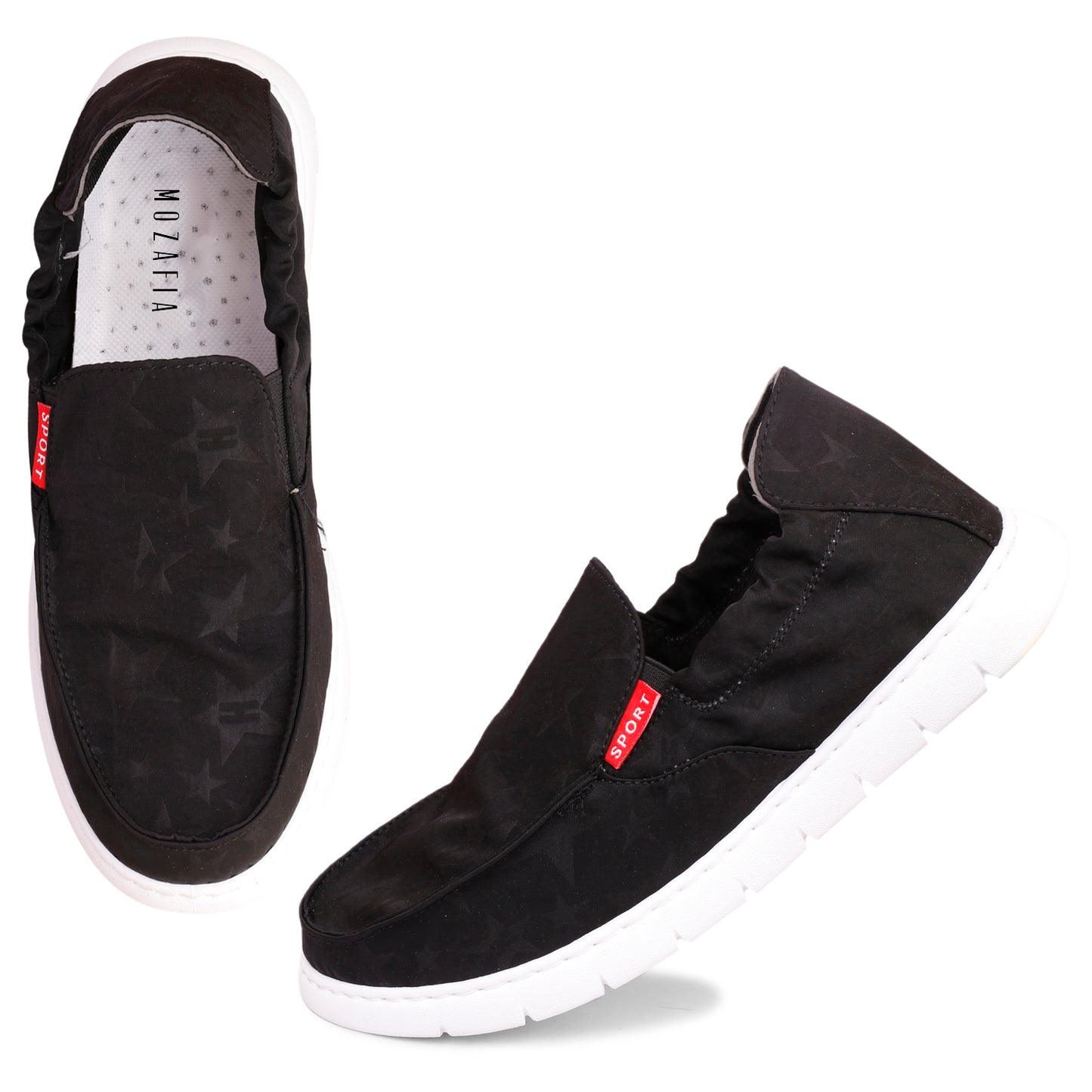 Mozafia Slip On Men Casual Shoes(MZF-PB-RFEB-235-BLACK)