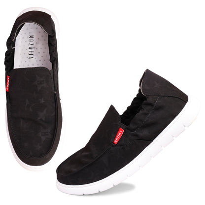 Mozafia Slip On Men Casual Shoes(MZF-PB-RFEB-235-BLACK)