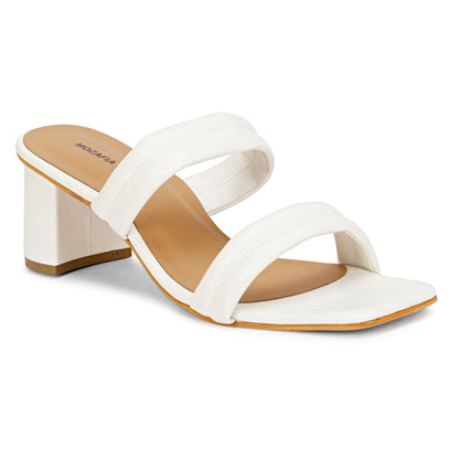 Mozafia Square Toe Strappy -5 Women Heel