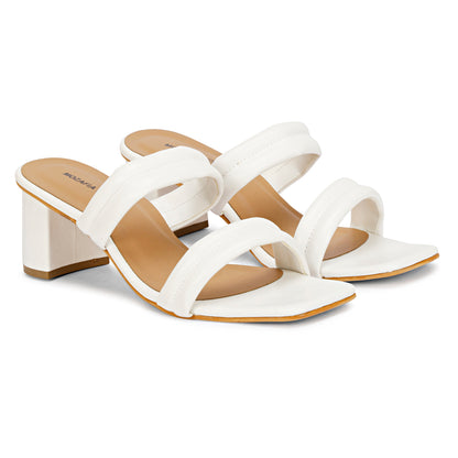 Mozafia Square Toe Strappy -5 Women Heel