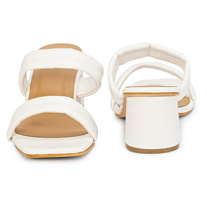 Mozafia Square Toe Strappy -5 Women Heel