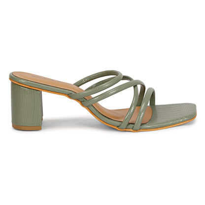 Mozafia Square Toe-Strappy -3 Women Heels
