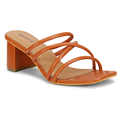 Mozafia Square Toe-Strappy -3 Women Heels