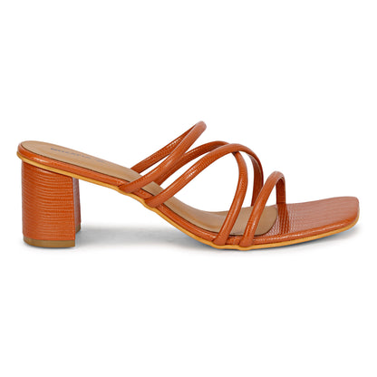 Mozafia Square Toe-Strappy -3 Women Heels