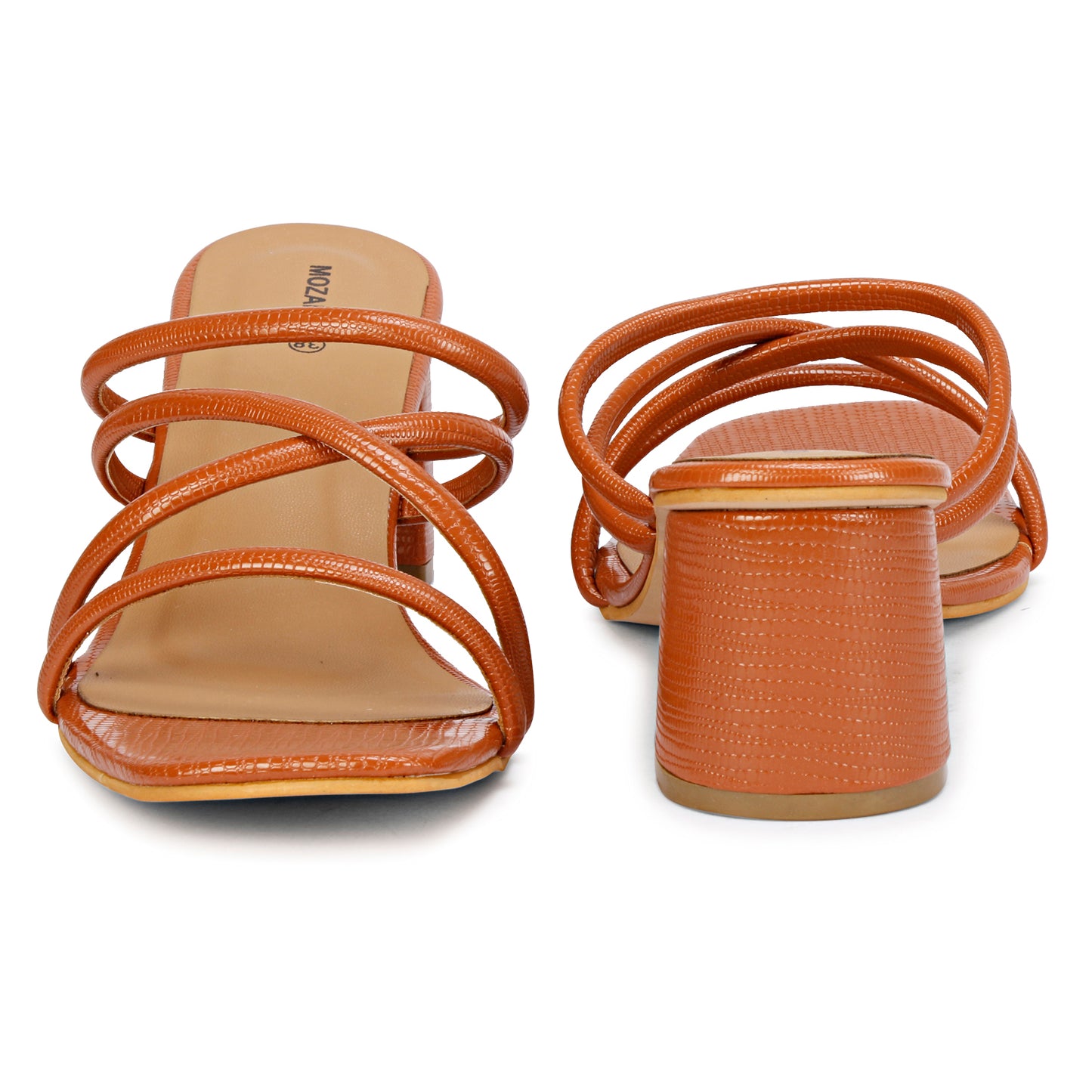 Mozafia Square Toe-Strappy -3 Women Heels