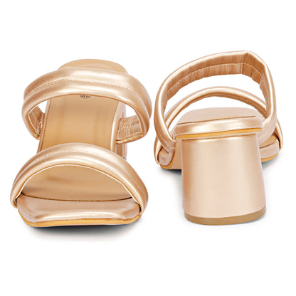Mozafia Square Toe Strappy -5 Women Heel