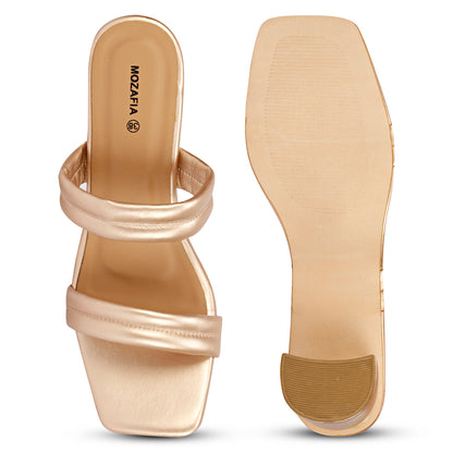 Mozafia Square Toe Strappy -5 Women Heel