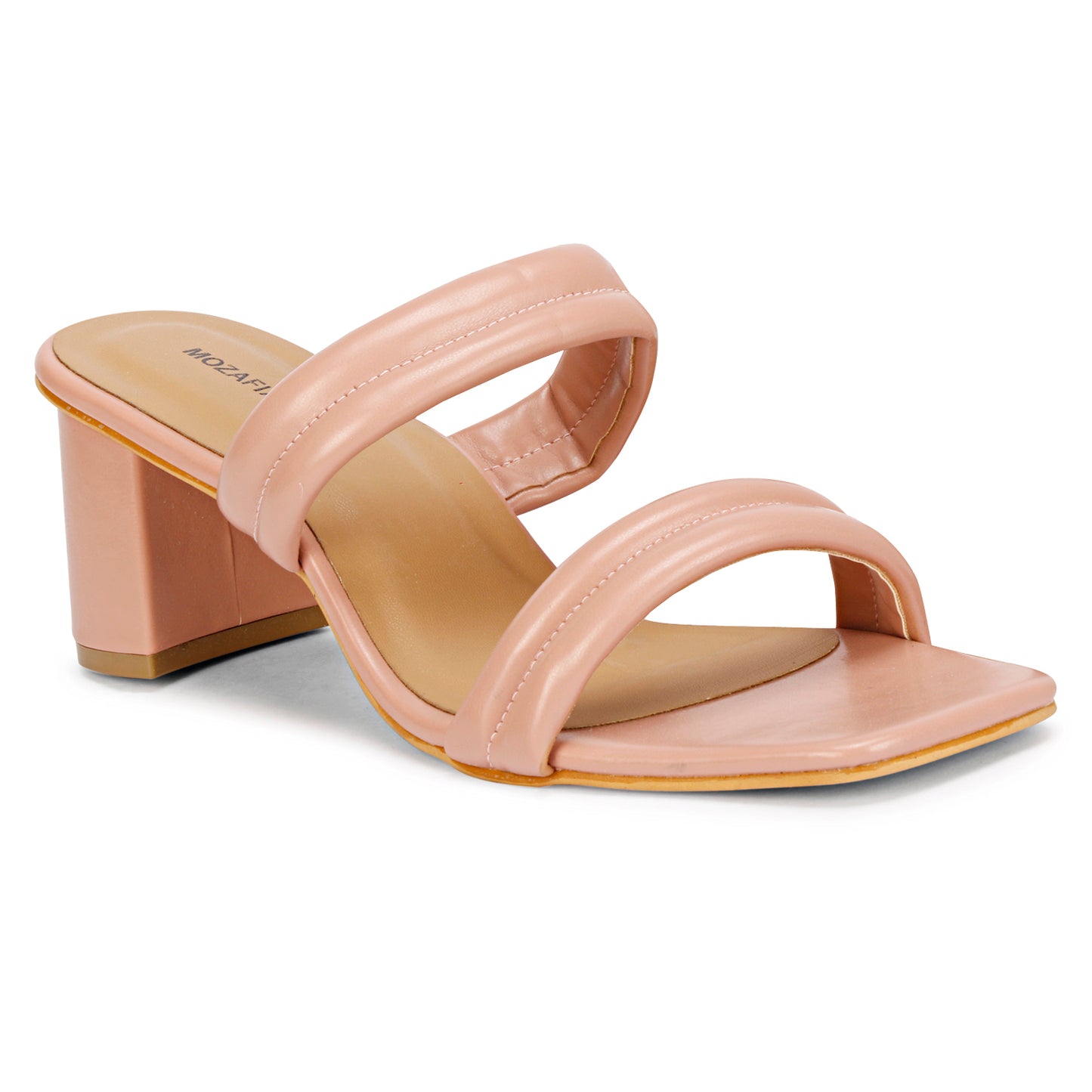 Mozafia Square Toe Strappy -5 Women Heel