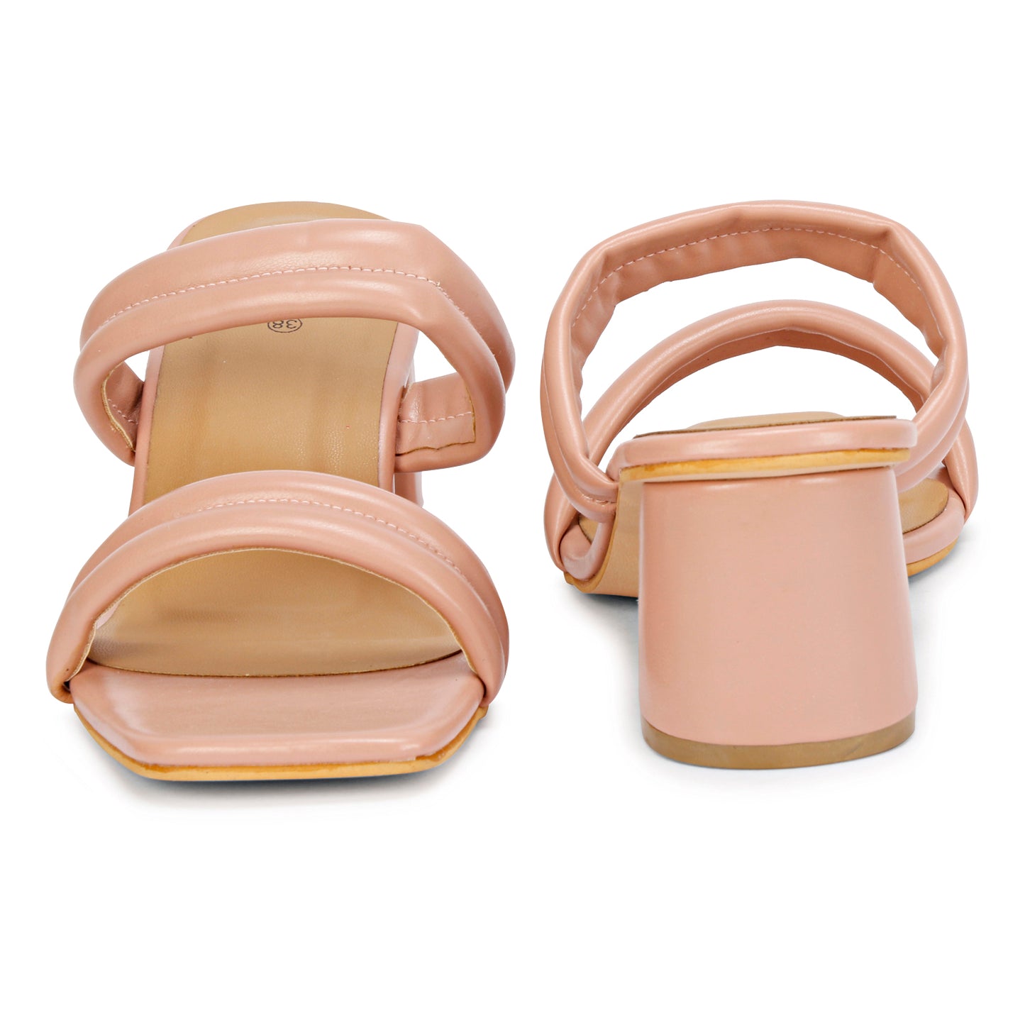Mozafia Square Toe Strappy -5 Women Heel