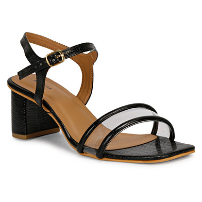 Mozafia Square Toe-Strappy -2 Women Heel