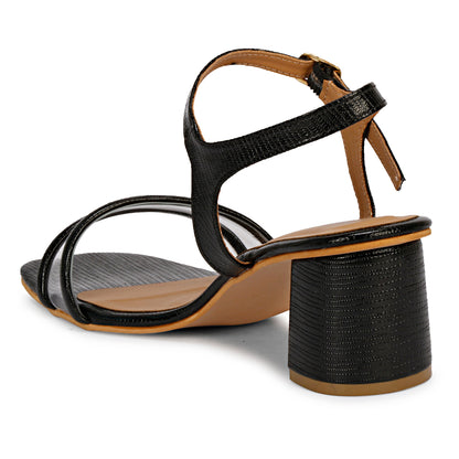 Mozafia Square Toe-Strappy -2 Women Heel