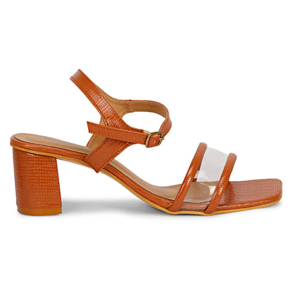 Mozafia Square Toe-Strappy -2 Women Heel